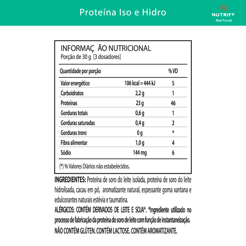 Informações nutricionais