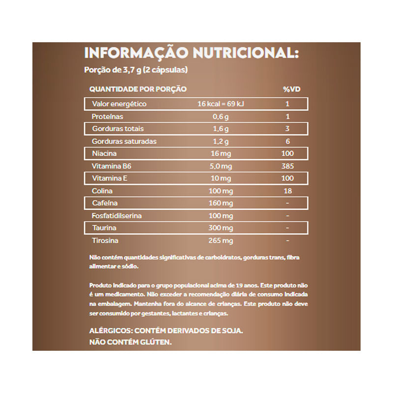 Informações nutricionais