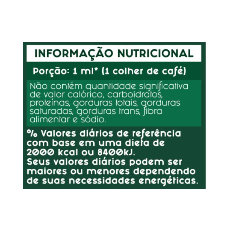 Informações nutricionais