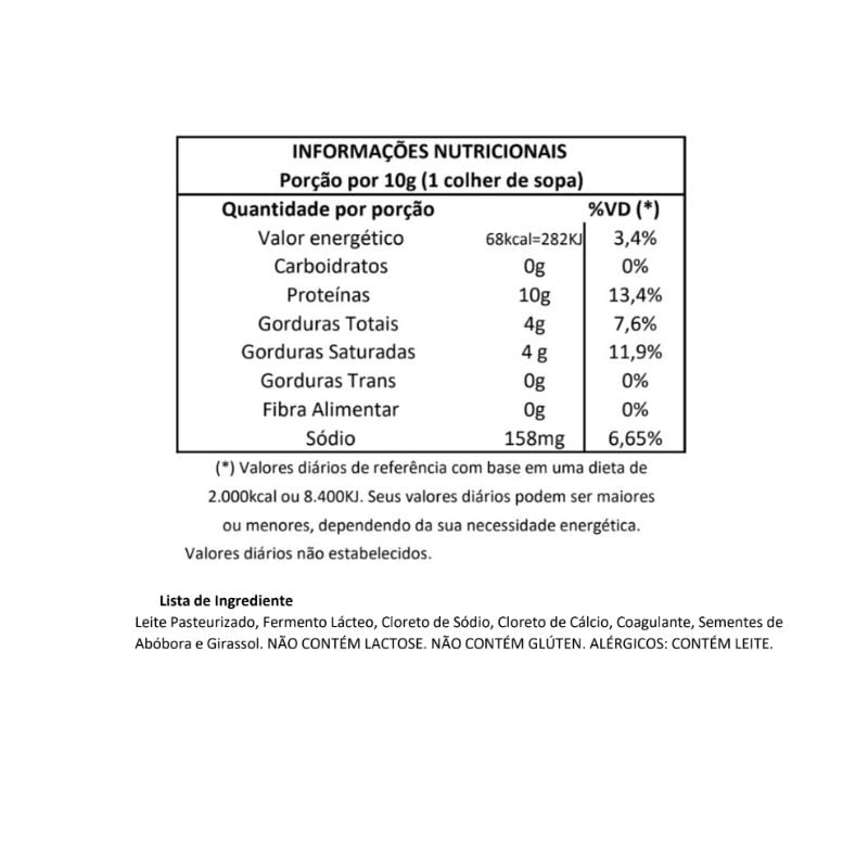 Informações nutricionais