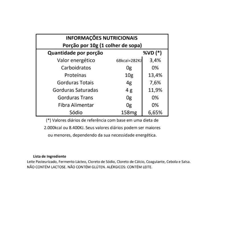 Informações nutricionais