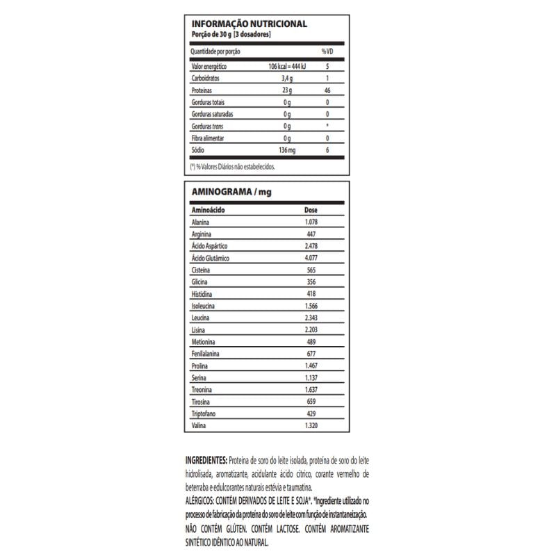 Informações nutricionais