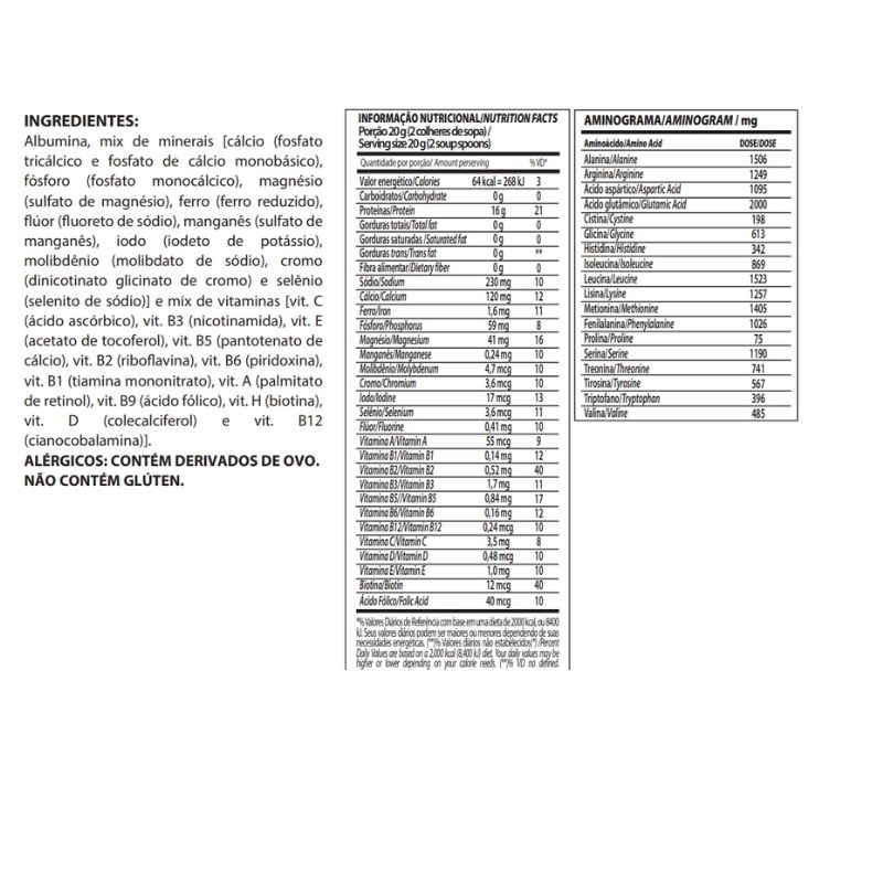 Informações nutricionais