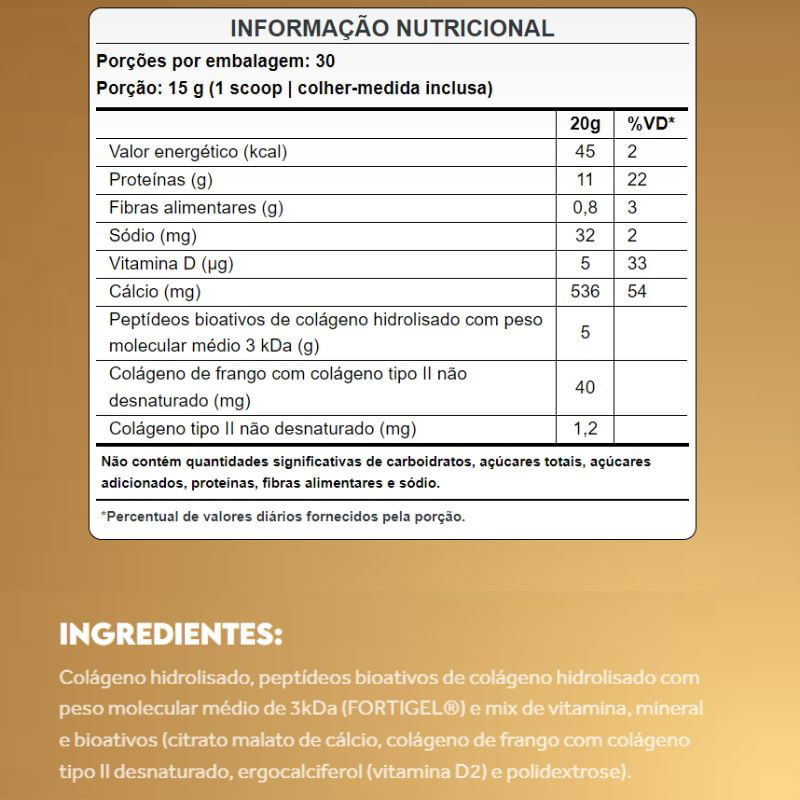 Informações nutricionais