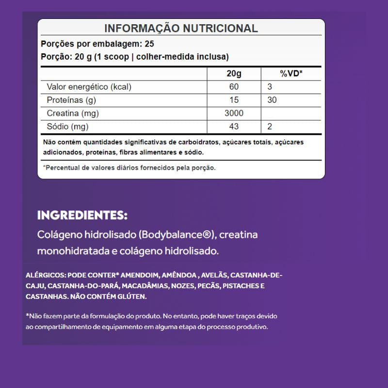 Informações nutricionais