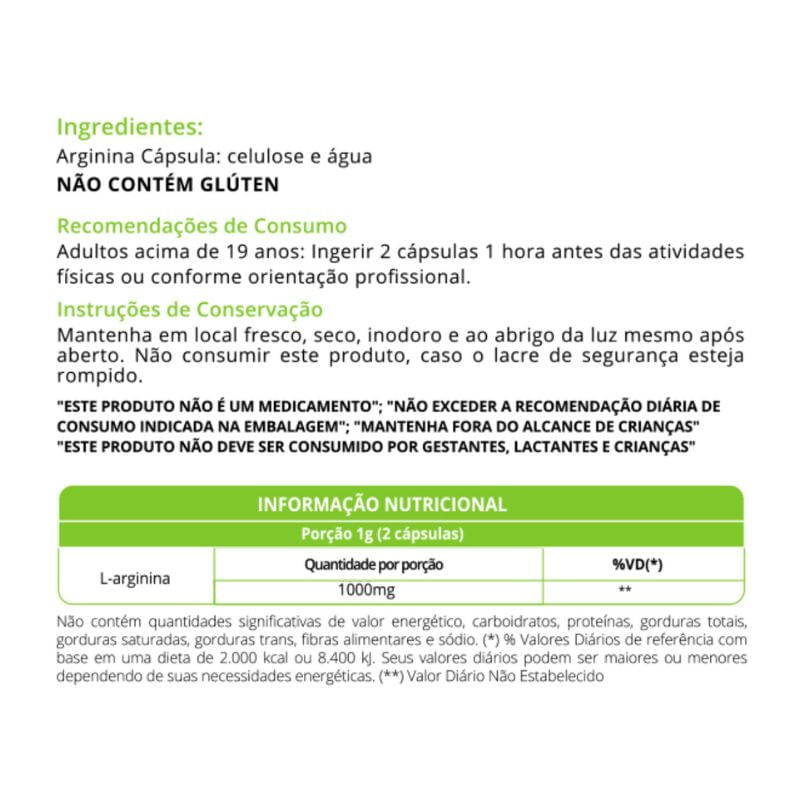 Informações nutricionais