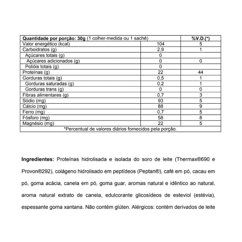 Informações nutricionais