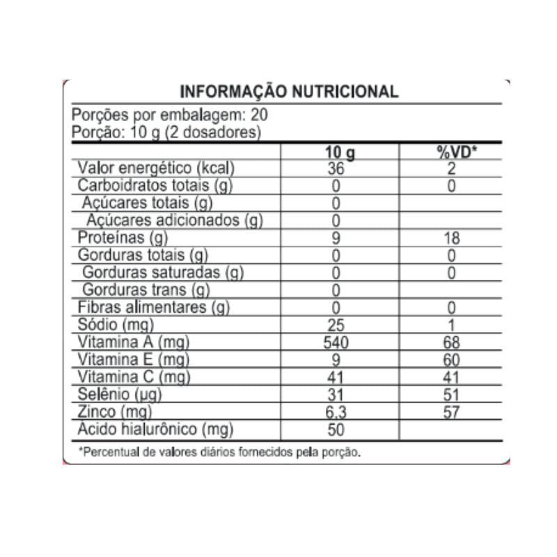 Informações nutricionais