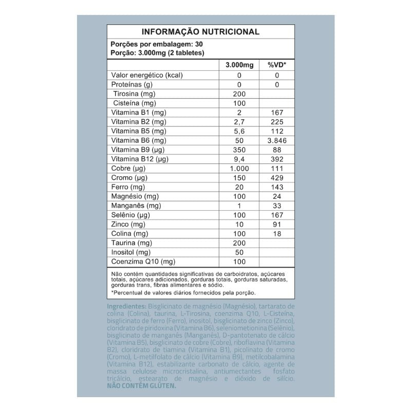 Informações nutricionais