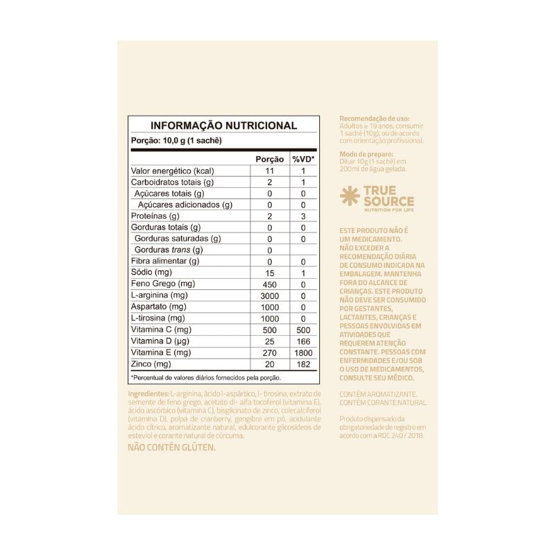 Informações nutricionais