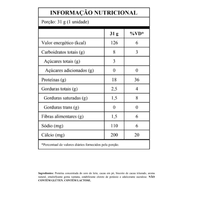 Informações nutricionais