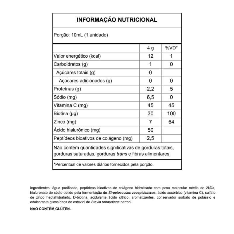 Informações nutricionais