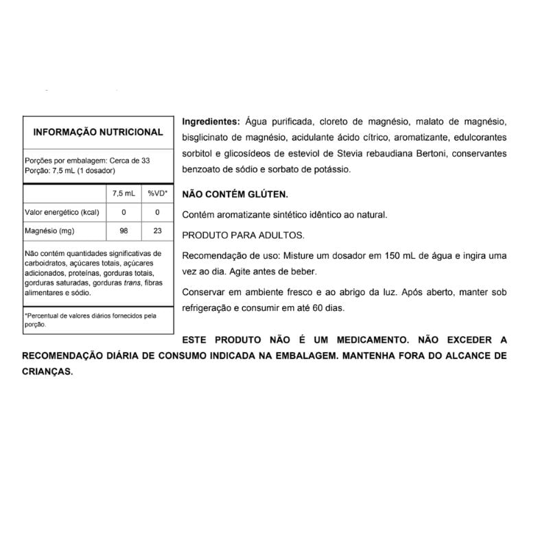 Informações nutricionais