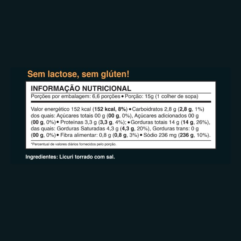 Informações nutricionais