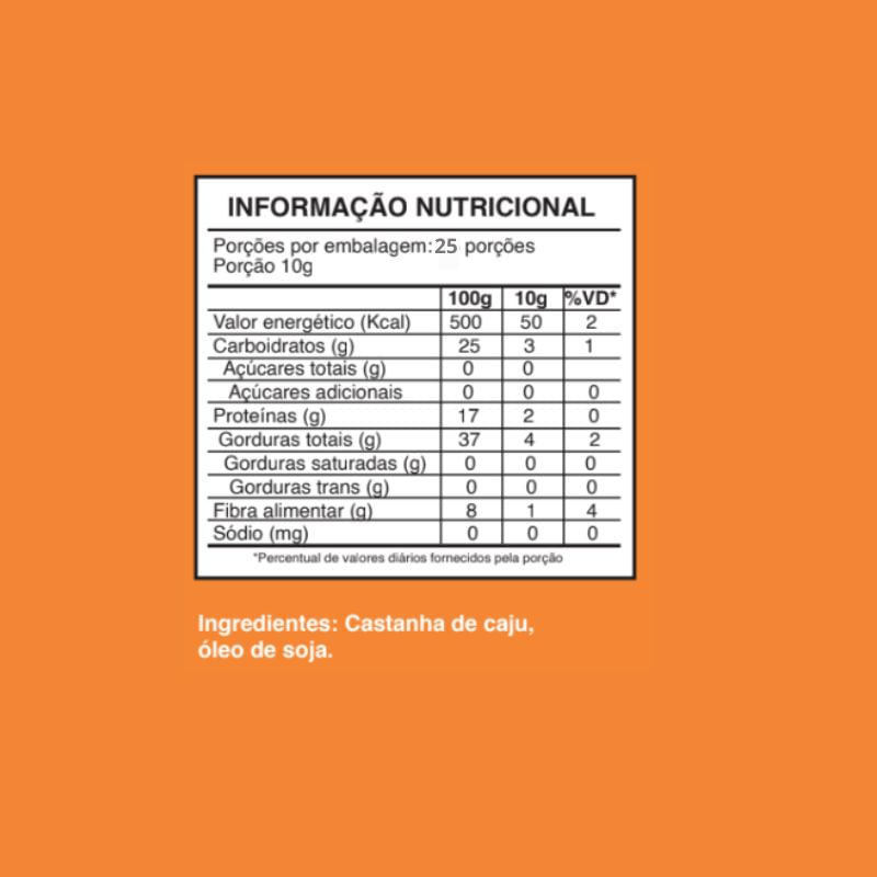 Informações nutricionais