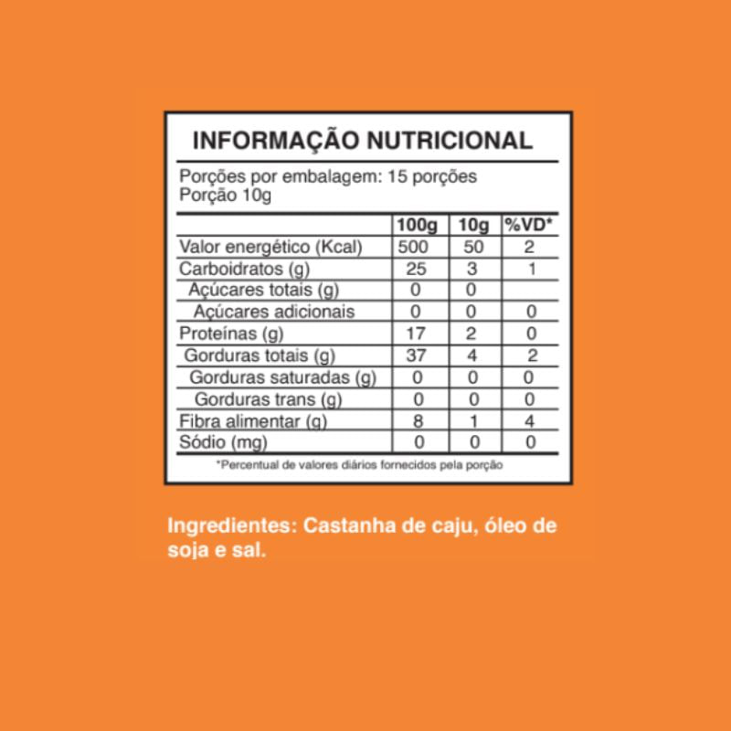 Informações nutricionais