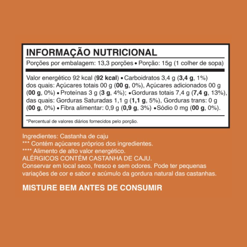 Informações nutricionais