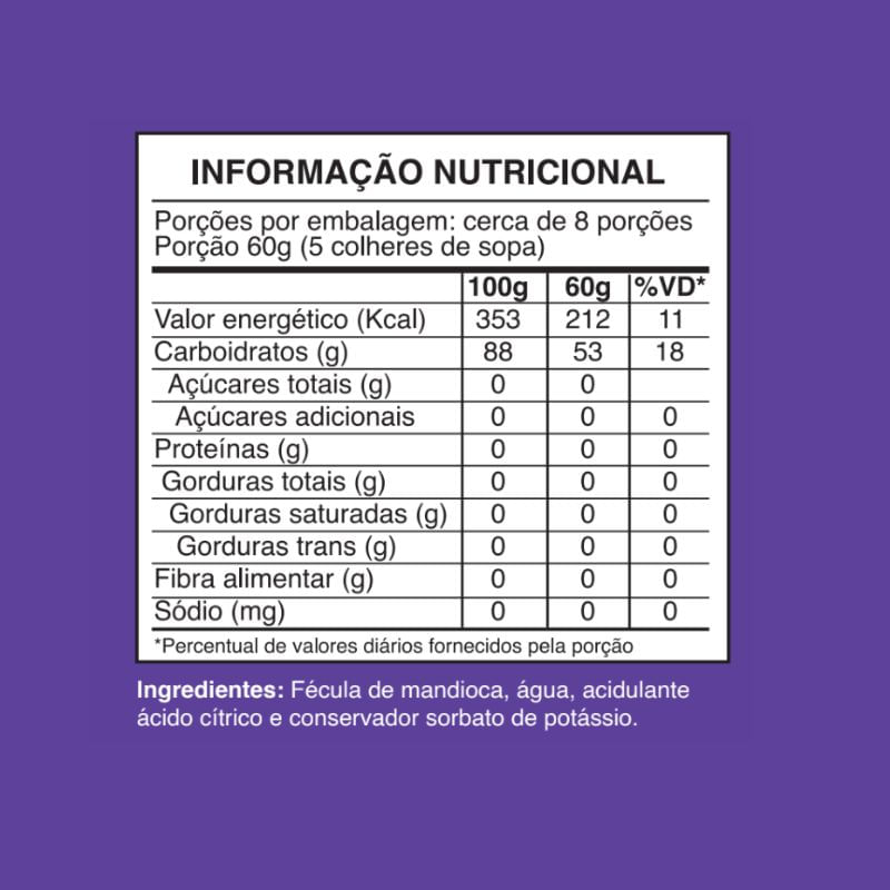 Informações nutricionais