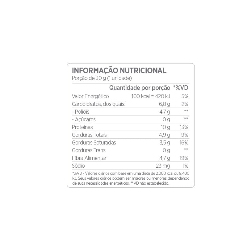 Informações nutricionais