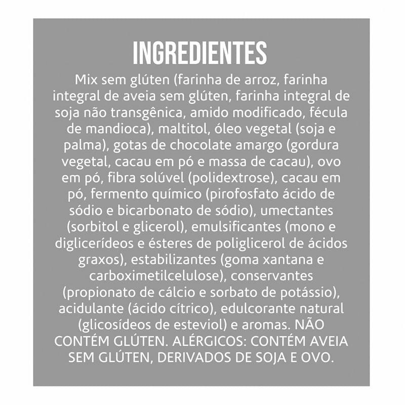 Informações nutricionais