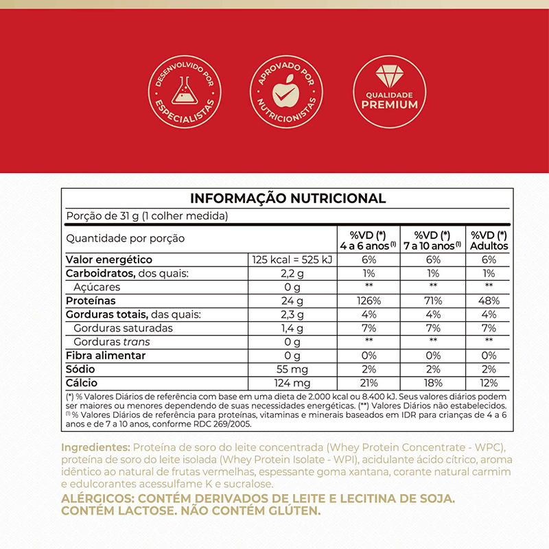 Informações nutricionais