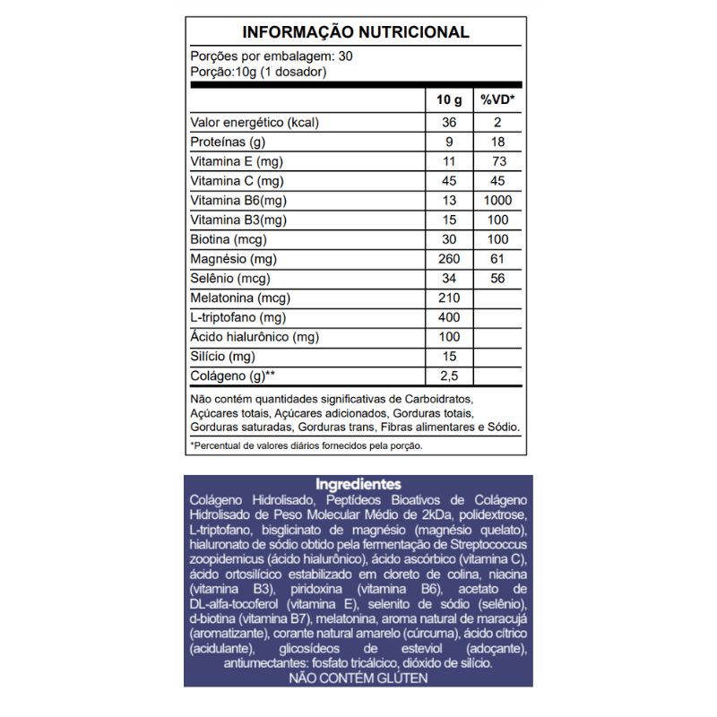 Informações nutricionais