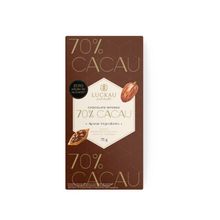 Barra Chocolate 70% Cacau Luckau 75g