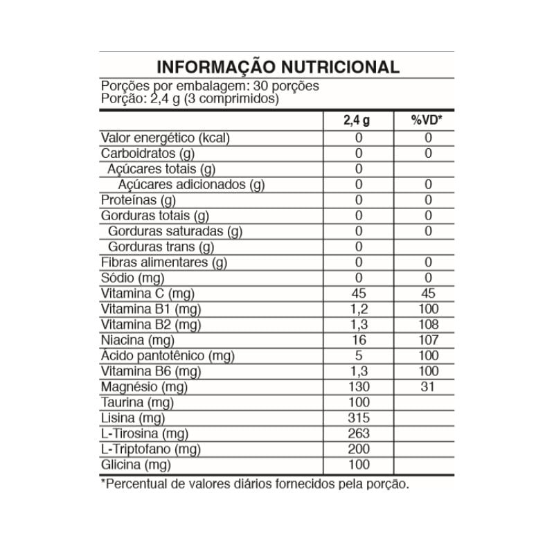 Informações nutricionais