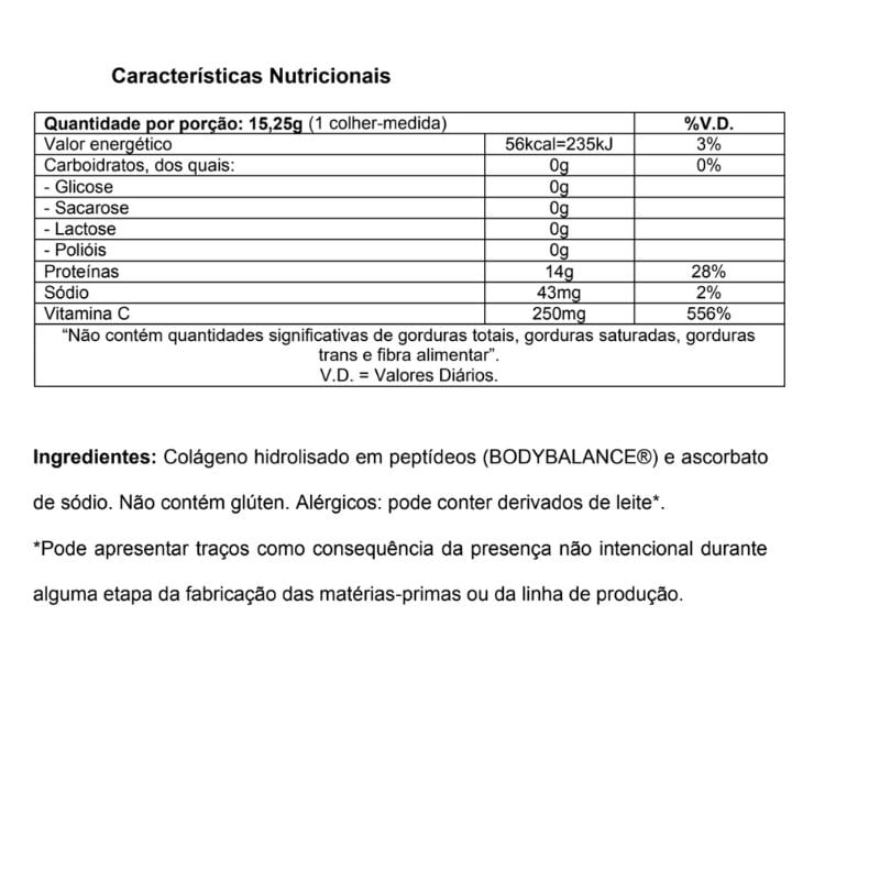 Informações nutricionais