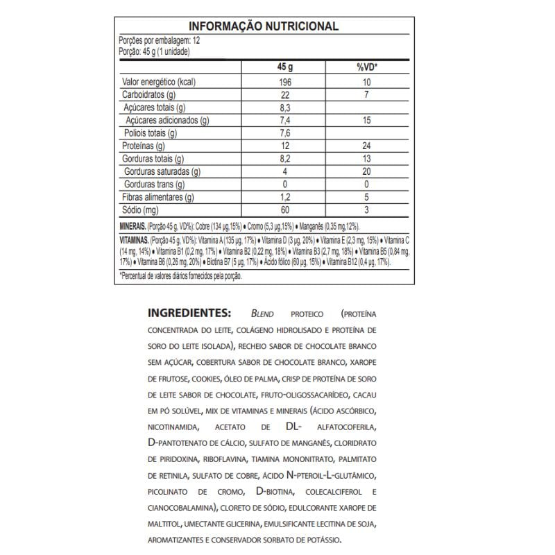 Informações nutricionais