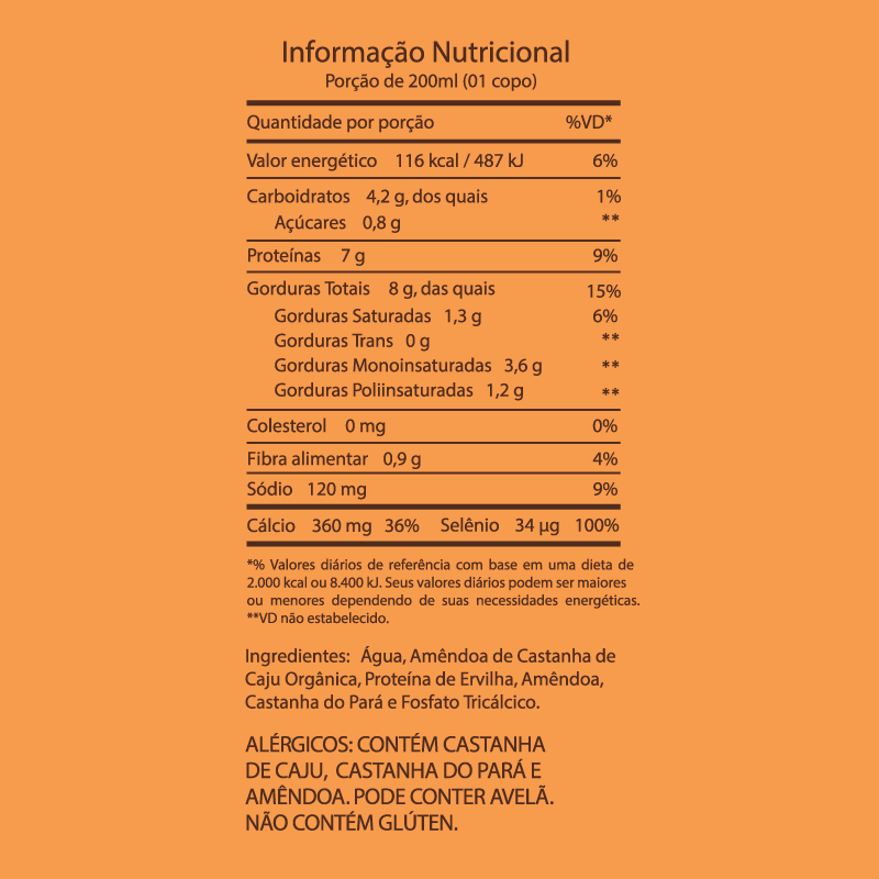 Informações nutricionais