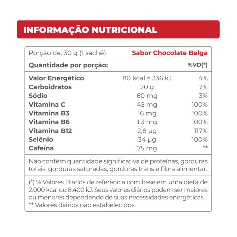 Informações nutricionais