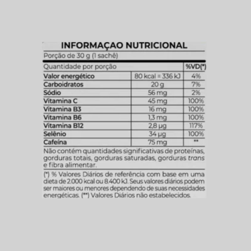 Informações nutricionais