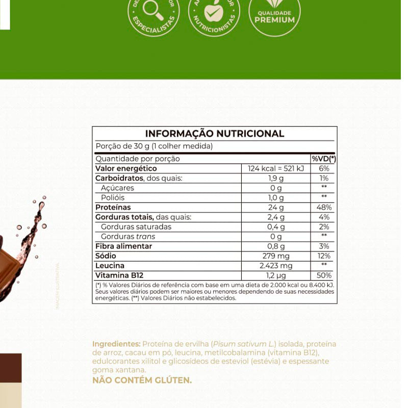 Informações nutricionais