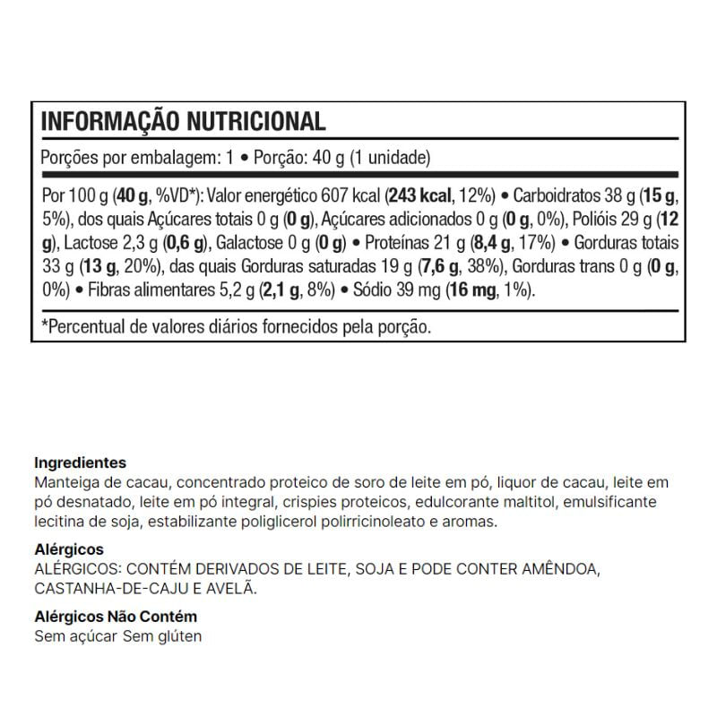 Informações nutricionais