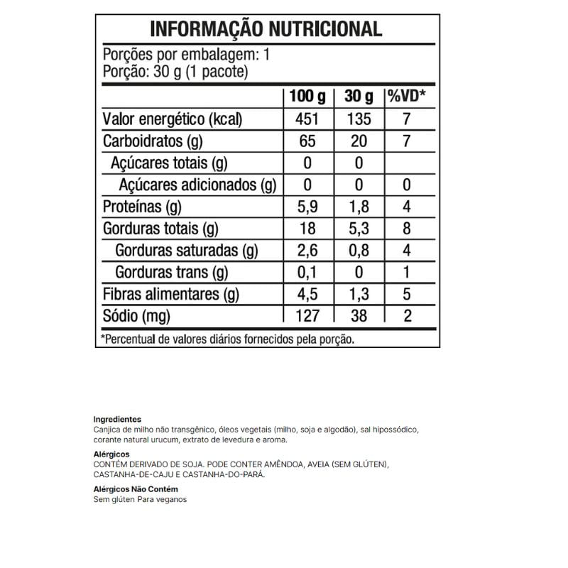 Informações nutricionais