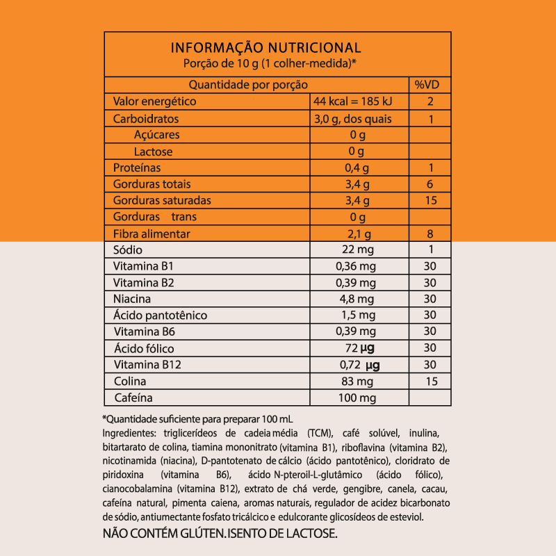 Informações nutricionais