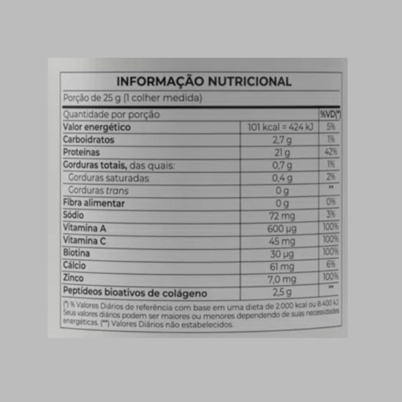 Informações nutricionais