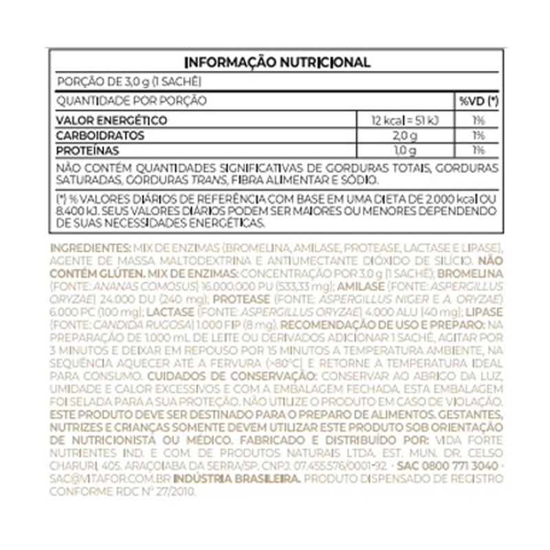 Informações nutricionais