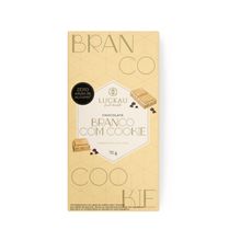 Barra Chocolate Branco Cookie Luckau 75g