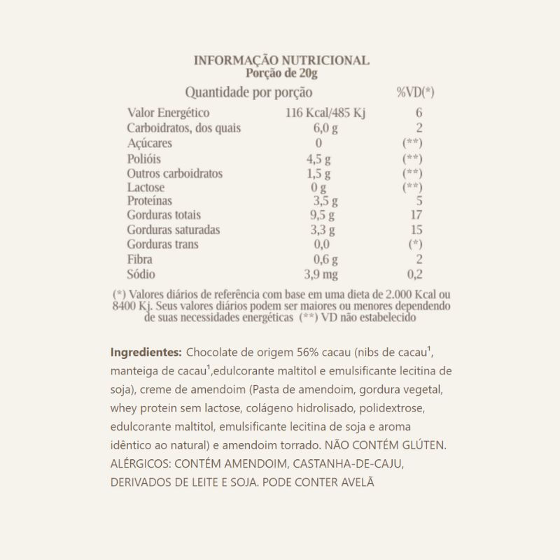 Informações nutricionais