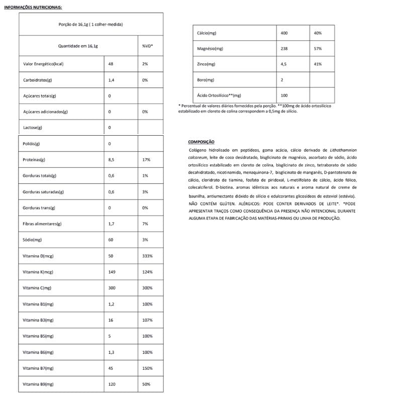 Informações nutricionais