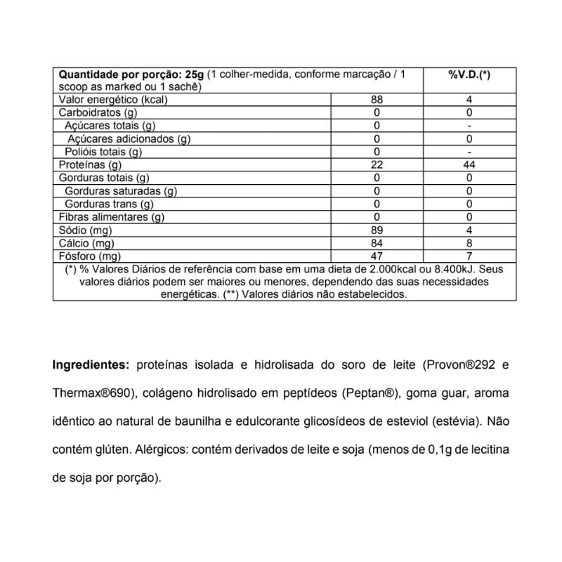 Informações nutricionais