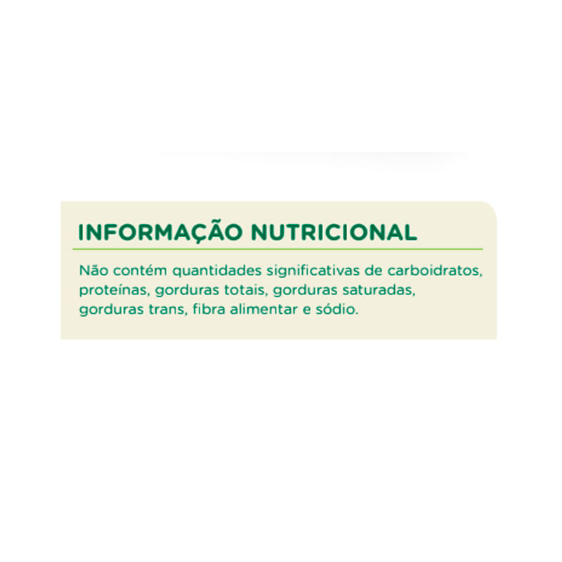 Informações nutricionais