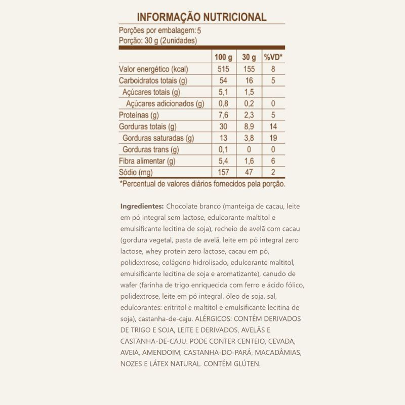 Informações nutricionais