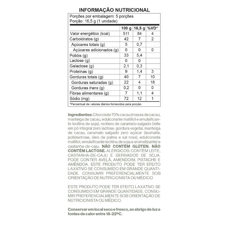 Informações nutricionais