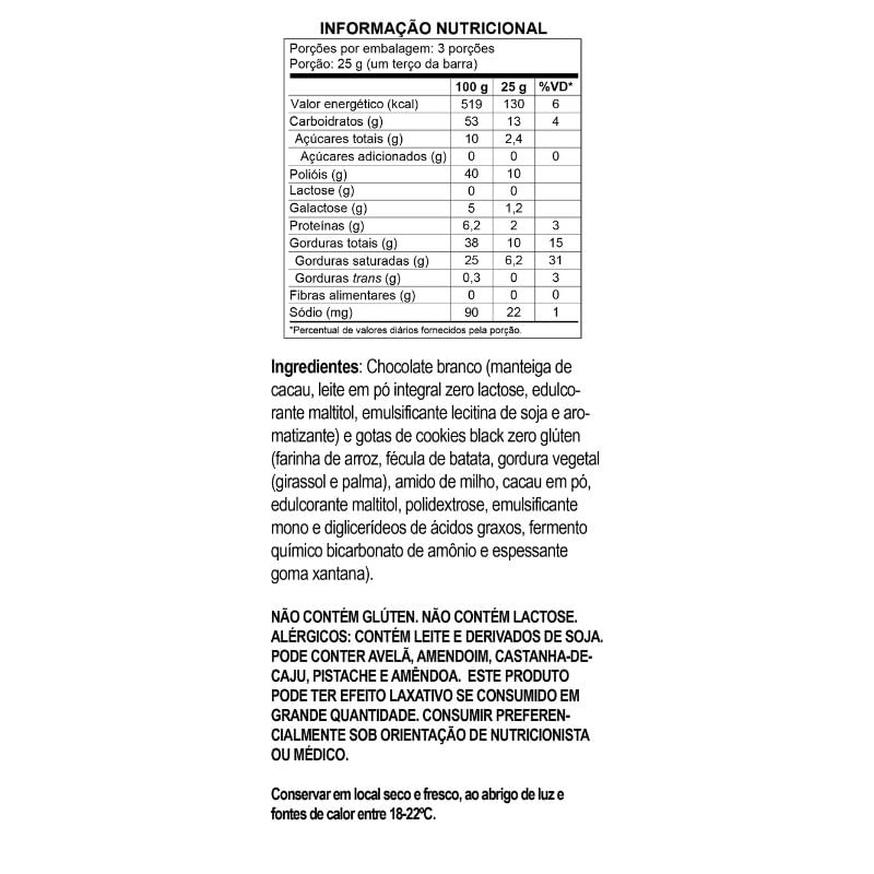 Informações nutricionais