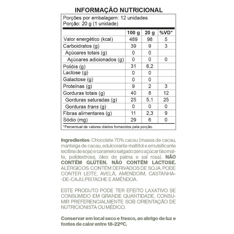 Informações nutricionais