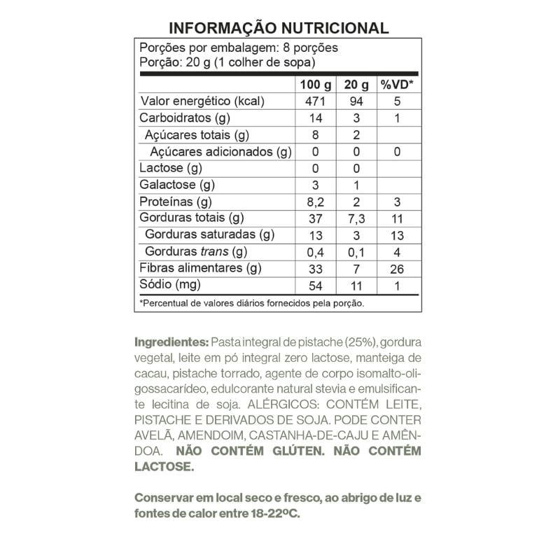 Informações nutricionais