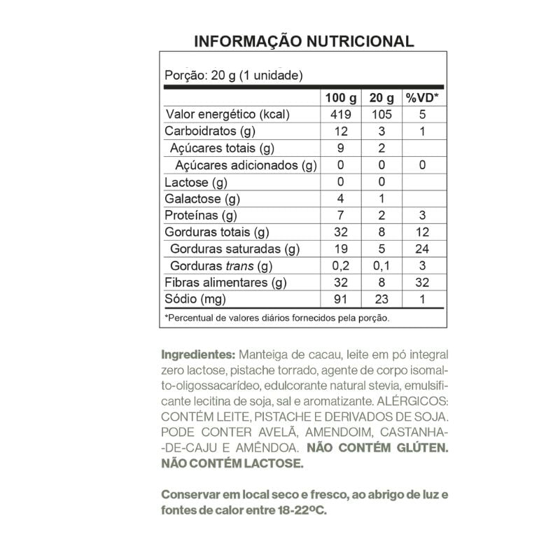 Informações nutricionais